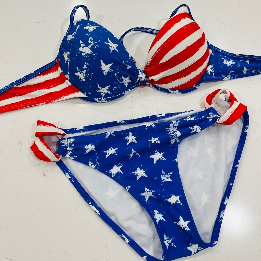 American flag bikini